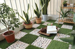Piastrelle Impermeabili a Incastro per Esterni, Facili da Installare, Quadrate, per Veranda, <span class=keywords><strong>Giardino</strong></span>, Cucina, Parco - Product Image 5