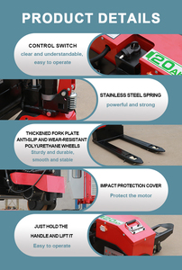 Elektrische pallettruck Heli Forklift 2 ton 3 ton, elektrische palletwagen met lithium batterij, heftruckprijs voor magazijn - Product Image 4
