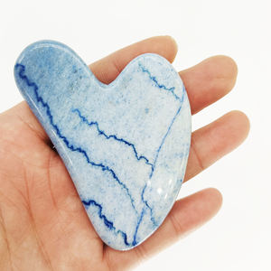 Factory Wholesale Natural Custom logo Rose Quartz pink Crystal Jade Roller and Gua Sha Tools Sets - Product Image 3