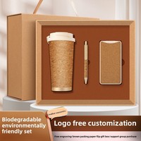 Logo personnalisé Ensemble cadeau d'entreprise écologique Tasse à café Cahier Souvenir transfrontalier pour la réunion annuelle et les promotions du Nouvel An