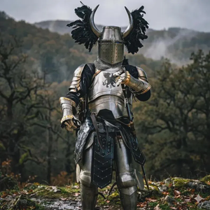 Armure Complète en Acier du Chevalier Templier du XVe Siècle, Portables, pour Reconstitutions Historiques, Cosplay et Répliques Traditionnelles - Product Image 2