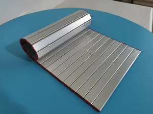 Penutup celemek tirai pelindung aluminium untuk mesin cnc