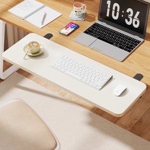 Desktop Extension Board Foldable No Drilling Required Artificial Board <b>Computer</b> <b>Desk</b> Organizer Stationery Storage Rack - Product Image 2