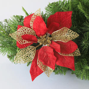 Verde limone decorazioni natalizie fiori artificiali corona ornamenti piante per albero di natale Cross-Border prodotto - Product Image 2