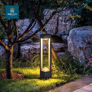 Lumières de colonne de cour de jardin à LED pour l'extérieur Corps en aluminium évalué IP65 Alimentation CA/CC Économie d'énergie - Product Image 5