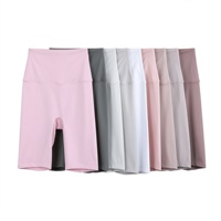 Shorts de yoga taille haute respirants et écologiques pour femmes, contrôle du ventre, haute élasticité, cyclisme, course à pied, fitness, vente chaude ODM/OEM
