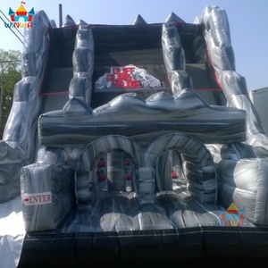 Parcours d'obstacles gonflable commercial sur le thème des fantômes d'Halloween - avec toboggan, mur d'escalade et zone de rebond pour les événements - Product Image 5