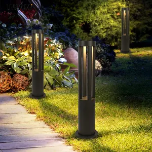 LNJAMI IP65 impermeável ao ar livre 12W LED Garden Bollard Lawn Lights para Landscape Yard Pathway Garden Lawn Light