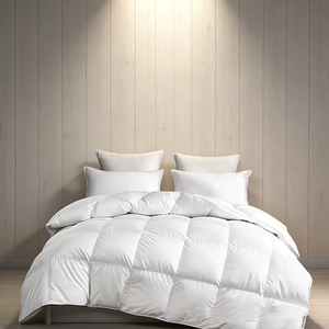 <span class=keywords><strong>Couette</strong></span> Super Douce Toutes Saisons 220x240 RDS 100% Coton Anti-<span class=keywords><strong>Duvet</strong></span>, 10% <span class=keywords><strong>Duvet</strong></span> de Canard Blanc & 90% Plumes de Canard - Product Image 4