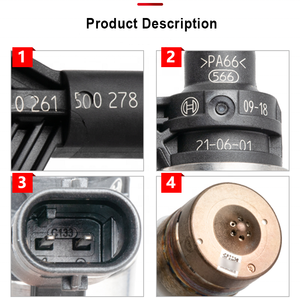 Inyector de Combustible para Auto, Repuesto para A3/A4/A5/Q5 1.8L 2.0LTFSI, Boquilla de Inyección 0280158266 06L906031A, Inyección de Combustible 06L906036K - Product Image 4