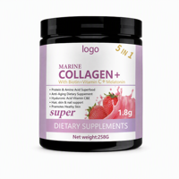 Collagène Marin en Poudre de Qualité Alimentaire OEM ODM avec Biotine, Vitamine C et Mélatonine pour la Santé des Cheveux, de la Peau, des Ongles et du Système Immunitaire, 258g pour Femmes