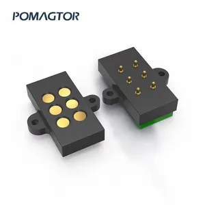 Factory Wholesale 6 Pin Female Male Connector High Power Rectangle Magnetic Dc Connector