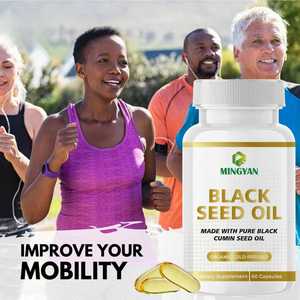 Cápsulas de Aceite de Semillas Negras Prensadas en Frío de 2000 mg, ODM/OEM |   2% Timocinona y Omega 3-6-9 |   Apoyo Inmunitario, Salud de las Articulaciones y de la Piel - Product Image 2