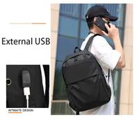 Mochilas Escolares de Gran Capacidad, Mochila para Estudiantes, Mochila para Portátil con USB, Impermeable, Oxford, Casual, Deportiva, para Hombre