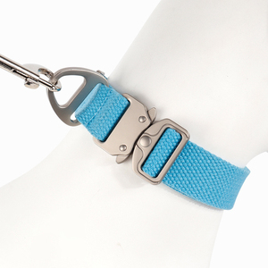 Heavy Duty Tactical Durable Polyester Cotton Luxury Print <strong>Pet</strong> <strong>Collar</strong> Quick Released Metal Buckle Explosion Proof Adjustable <strong>Dog</strong> - Product Image 1