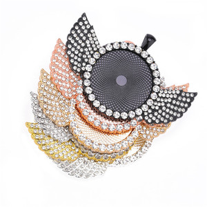 Mặt Dây Chuyền Vòng Cổ Phong Cách Hip Hop Mặt Dây Chuyền Thăng Hoa Cánh Trống Đính Kim Cương Giả 25Mm 30Mm Số Lượng Lớn - Product Image 3