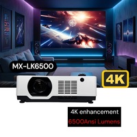 Projecteur laser 4K 6500 lumens, technologie 3LCD avec déplacement de l'objectif pour installation en grande salle