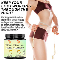 Cápsulas de Suplementos Herbales Naturales Más Vendidas con Vitamina D, Mezcla Rest Reset, Apoyo al Metabolismo, Quemador de Grasa Nocturno