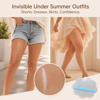Patchs anti-frottement pour cuisses en gel de silicone et film PU, résistants à la transpiration, réutilisables, invisibles, ultra-fins pour le marathon