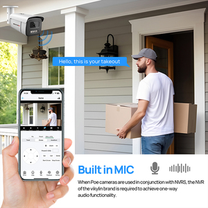 Vikylin 8MP Bullet An Ninh Máy Ảnh Màu Đêm 5x Zoom Cho HIK Tầm Nhìn Tương Thích Poe Âm Thanh SD Con Người Xe Phát hiện CCTV IP Cam - Product Image 5