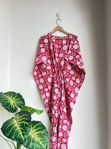 ชุดคาฟตันคอตตอนแสนสวยสำหรับฤดูร้อนและชายหาดชุดคลุมแบบหลวมชุดคลุมอาบน้ำสไตล์โรแมนติกเหมาะเป็นของขวัญสำหรับใส่ในชีวิตประจำวัน - Product Image 2