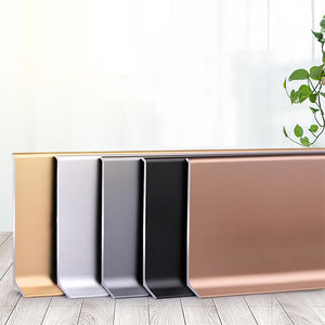 Rodapié Moderno de Aleación de Aluminio Resistente al Agua, Decoración de Esquinas de Pared para Accesorios de Suelo de Hotel - Product Image 3