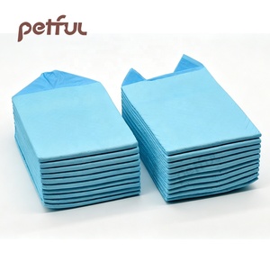Coussinets absorbants jetables pour <span class=keywords><strong>chien</strong></span> à absorption instantanée, épais, 6 couches, avec SAP 3g, pour défécation, bleus, vente en gros - Product Image 3