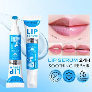 Suero Labial con Ácido Hialurónico y Cabezal de Masaje, Hidratante, Anti-Resequedad, Reduce las Líneas Finas, Repara los Labios Agrietados, Aceite para el Cuidado de los Labios - Product Image 2