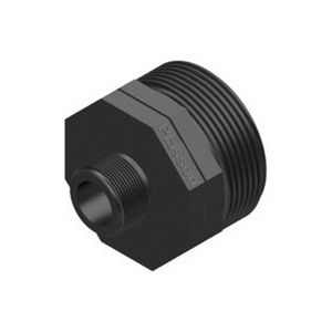 Raccordo per tubi in acciaio inossidabile 2 pollici x 1 pollice, nipplo ridotto filettato per connessione idraulica - Product Image 1