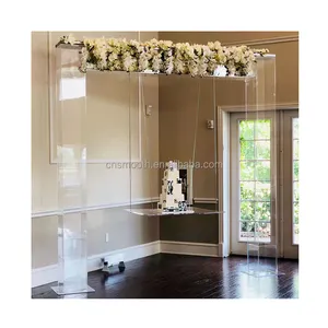 Smooth Wedding Events Decoration Clear Acrylic Arch For Walkway