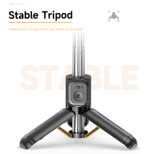 Mini Perche à Selfie Trépied Portable Q21S en Acier Inoxydable avec Lumière d'Appoint à <span class=keywords><strong>3</strong></span> Températures de Couleur 700/730 mm et Télécommande sans Fil de Poche - Product Image 4