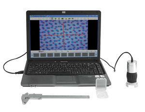 Microscopio de Mano MDA1300R 1.3MP 8 LED con Zoom 40X-600X, Volante Grande, Riel de Doble Helicidad, Retícula de Enfoque y Software - Product Image 2