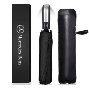 Promocional Car Brand Foldable 3 vezes Umbrella Personalizado Publicidade Folding Umbrella