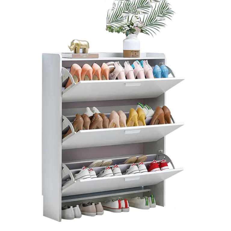 Modern Shoe Rack Cabinet Storage Shoes with Drawer High-capacity Wooden Home Furniture