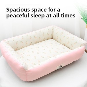 <span class=keywords><strong>Cuccia</strong></span> <span class=keywords><strong>per</strong></span> Cani e Gatti Universale Quattro Stagioni, Motivo Floreale a Quadri, Lavabile, Taglia Media/Piccola <span class=keywords><strong>per</strong></span> Corgi, <span class=keywords><strong>Bulldog</strong></span> <span class=keywords><strong>Francese</strong></span>, Gattini - Product Image 2