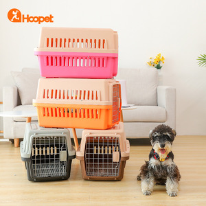 Hoopet – cage de transport portable en plastique pour chiens et chats, pour voyages et sorties, animaux de compagnie de petite et moyenne taille, 48x32x30cm, 58x37x37cm, 66x47x43cm - Product Image 1