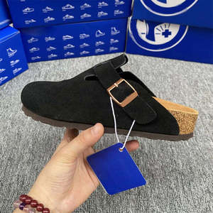 Sandales d'été pour femmes Birkenstocks, style mules plates noires, tendance et à la mode, pour l'extérieur et le jardin, modèle intemporel - Product Image 6