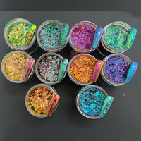 Premium arc-en-ciel opale Pigment caméléon Chrome flocons perle poudre feu Phoenix paillettes décoration des ongles