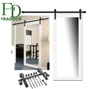 Porta Scorrevole Stile Fienile <span class=keywords><strong>con</strong></span> <span class=keywords><strong>Specchio</strong></span> in Vetro e Ferramenta per Porta Scorrevole - Product Image 6