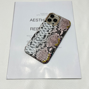 Da mô hình da kim loại vàng biên giới điện thoại di động Trường hợp đối với iPhone 14 14pro 14Promax 13 13Pro 13 trường hợp điện thoại - Product Image 5