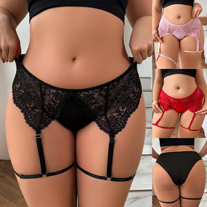 2024 женское многоцветное нижнее белье забавная подвязка с кружевной вышивкой сексуальные регулируемые европейские и американские кружевные сексуальные брюки костюмы - Product Image 5