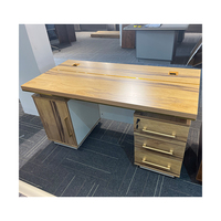 Meubles de bureau de style luxueux en gros, très demandés, bureau de direction en bois avec tiroirs