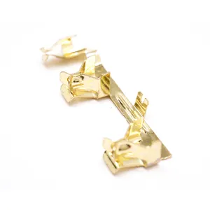 Gold Plated Electronics Sheet Metal Stamping Progressive Die Bending Forming Clip