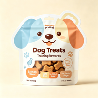 Sachets souples personnalisés en BOPP pour aliments pour chiens et chats, à fond plat, recyclables, résistants à l'humidité, pour 1kg, 5kg, 10kg