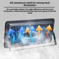 Gran Stock de Fábrica: Proyector LED de 400W para Exteriores, IP66 Impermeable, Alta Potencia, Lámpara para Estadios, Listo para Enviar