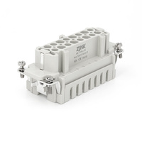 HE-016 Heavy Duty 500V 16A 16 broches borne à sertir haute connecteur électrique prise étanche insérer PC pour modèle de puissance