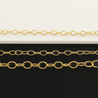 Chaîne d'extension ronde remplie d'or 14K No Ternish America pour la fabrication de colliers et de bracelets de bijoux