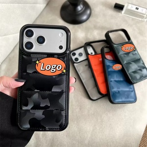 Coque de téléphone <span class=keywords><strong>portable</strong></span> de luxe en gros, nouveau design créatif, style North Face, pour iPhone 17 16 15, Housse de téléphone motif vêtements d'hiver 13 14 Pro Max - Product Image 1