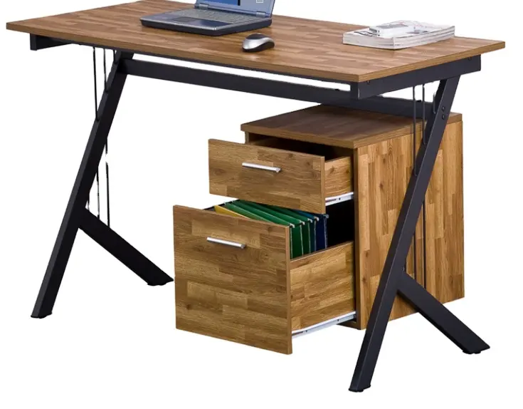 Mobilier de bureau photo bois bureau avec tiroirs table de bureau (K-01)