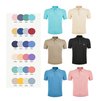 Chemises polo en coton premium pour hommes, respirantes, à manches courtes, en couleurs assorties, chemises polo pour hommes, chemises polo personnalisées en gros